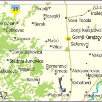 Grko-katolička crkva, Crkva Svetog Sveštenomučenika Josafata, Cerovljani, Gradiška - mapa