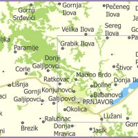 Grko-katolička crkva, Crkva Hrista Carja, Detlak, Derventa - mapa