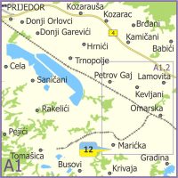 Grko-katolička crkva, Kapela Pokrova Presvete Bogorodice, Marićka, Prijedor - mapa