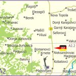 Župna crkva Svetog Ivana i samostan Marjanovac, Aleksandrovac - mapa